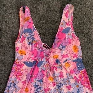 Sears Pastel Floral Nightgown & Matching Robe Size 32.  100% Nylon.  Beautiful!